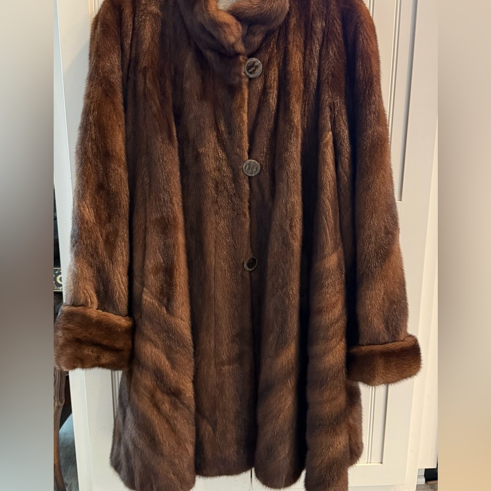 Plush Brown real Mink Teddy Jacket with Luxurious Texture